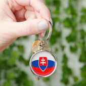 Keyring Slowakije vlag Sleutelhanger (Hand)