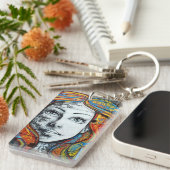 Keyring - Street Art Face Sleutelhanger (Voorkant Rechts)