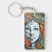 Keyring - Street Art Face Sleutelhanger (Voorkant)