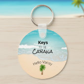 Keys aan de Cabana-Sleutelhanger Sleutelhanger