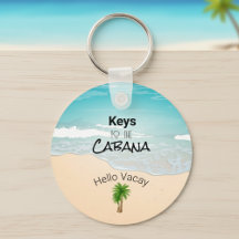Keys aan de Cabana-Sleutelhanger