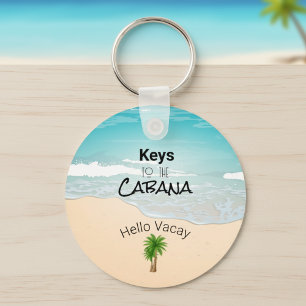 Keys aan de Cabana-Sleutelhanger Sleutelhanger