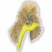 Keys & Banana, de miniatuur cocker spaniel 3 Sticker (Voorkant)