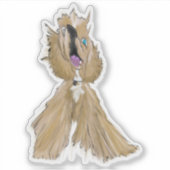 Keys & Banana, de miniatuur cocker spaniel 5 Sticker (Voorkant)