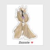 Keys & Banana, de miniatuur cocker spaniel 5 Sticker (Vel)