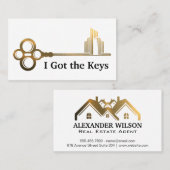 Keys City Logo | Goudhuisjes Visitekaartje (Voorkant / Achterkant)