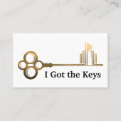 Keys City Logo | Goudhuisjes Visitekaartje (Voorkant)
