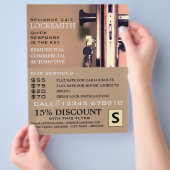 Keys in deur, Locksmith Adverteren Flyer (Hand)