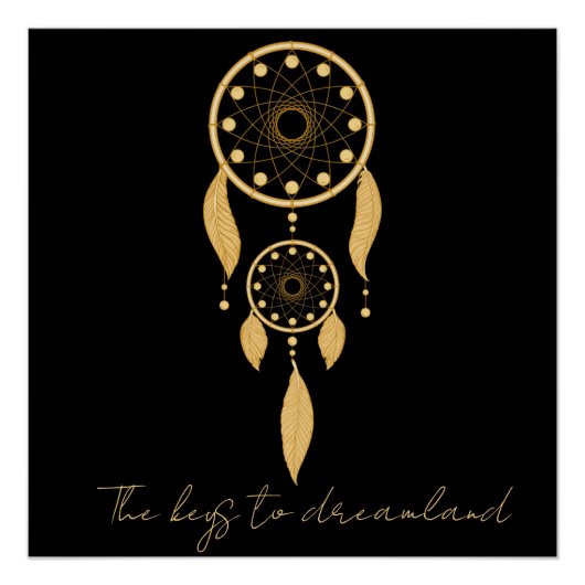Keys naar het land van dromen, droomvanger perfect poster (Voorkant)