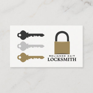 Keys & Padlock, Locksmith Visitekaartje