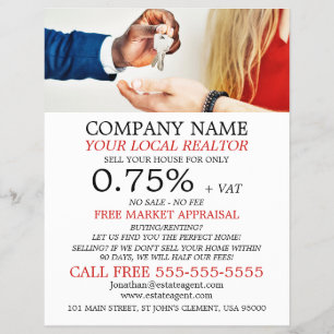Keys, Realtor, Estate Agent Adverteren Flyer