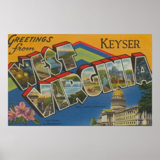 Keyser, West Virginia - Grote Letter-scènes Poster (Voorkant)