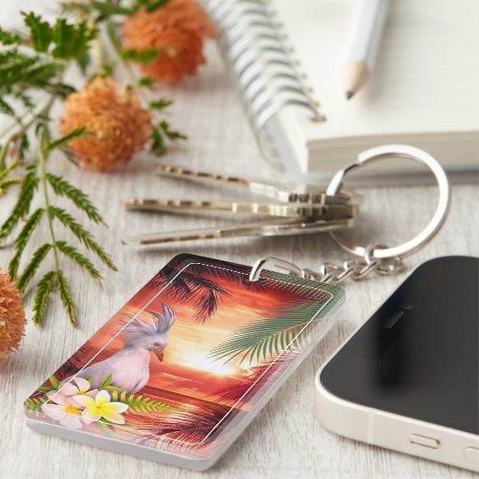 Keystick van acryl CAGOU (Cagou-Style) Sleutelhanger (Voorkant Rechts)