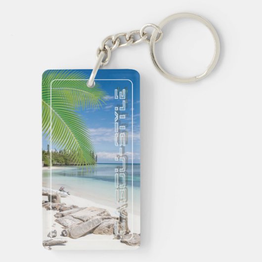 Keystick van acryl CAGOU (Cagou-Style) Sleutelhanger (achterkant)