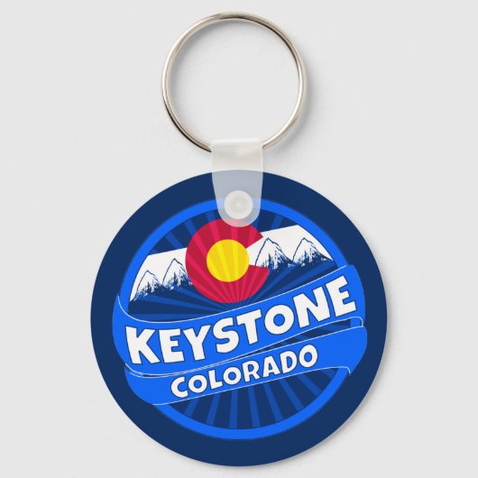 Keystone Colorado berg barst sleutelhanger (Voorkant)