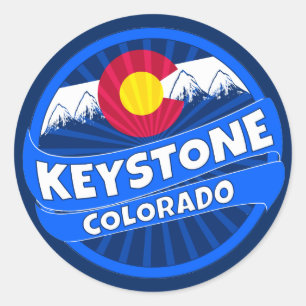 Keystone Colorado berg burst sticker