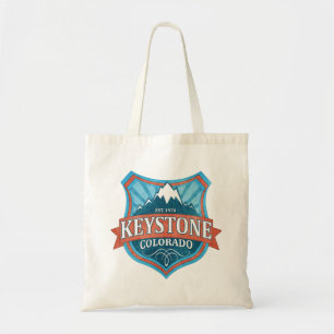 Keystone Colorado blauwgroen schild canvas tas