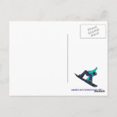 Keystone Colorado blauwgroen sneeuwboarder briefka Briefkaart (Achterkant)