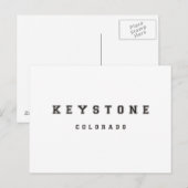 Keystone Colorado Briefkaart (Voorkant / Achterkant)