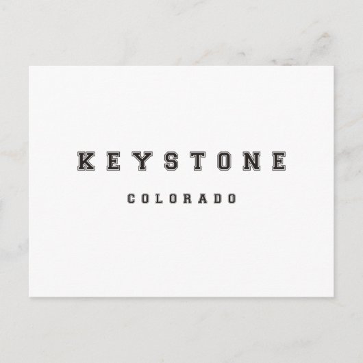 Keystone Colorado Briefkaart (Voorkant)