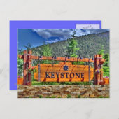 Keystone Colorado-briefkaart Briefkaart (Voorkant / Achterkant)