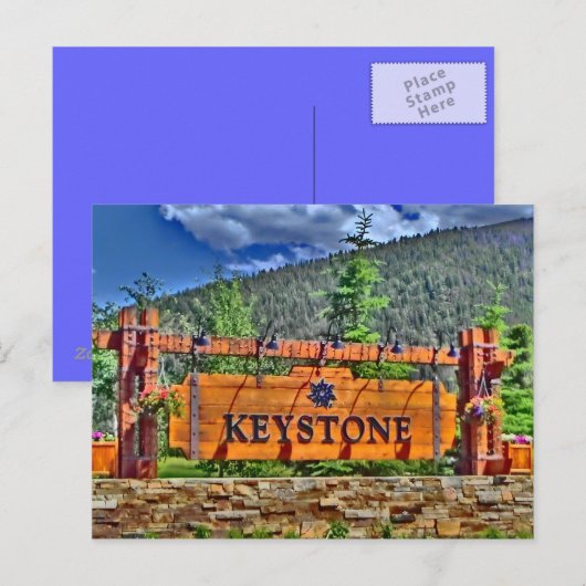 Keystone Colorado-briefkaart Briefkaart (Voorkant / Achterkant)