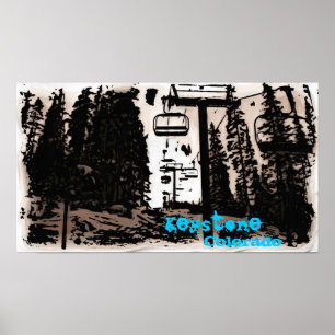 Keystone Colorado deco poster