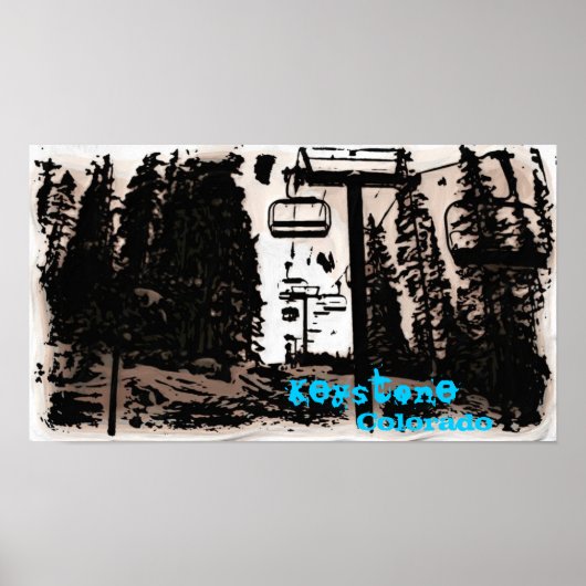 Keystone Colorado deco poster (Voorkant)