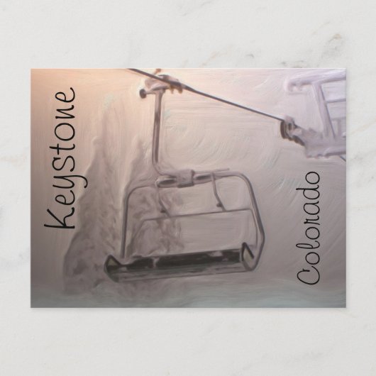 Keystone Colorado lift briefkaart (Voorkant)