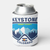 Keystone Colorado Mountain Ski Goggles Blikjeskoeler (Blikje Voorkant)