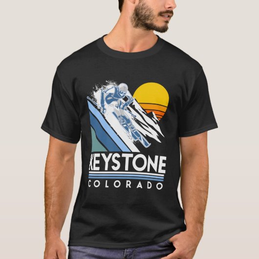 Keystone Colorado Retro Ski T-shirt (Voorkant)