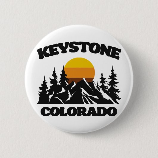 Keystone, Colorado Ronde Button 5,7 Cm (Voorkant)
