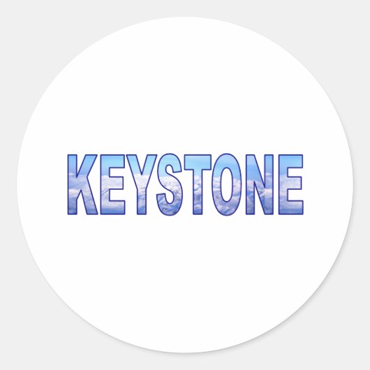 Keystone, Colorado Ronde Sticker (Voorkant)