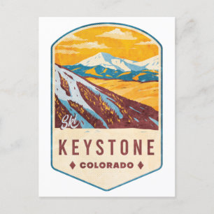 Keystone Colorado Ski Badge Briefkaart