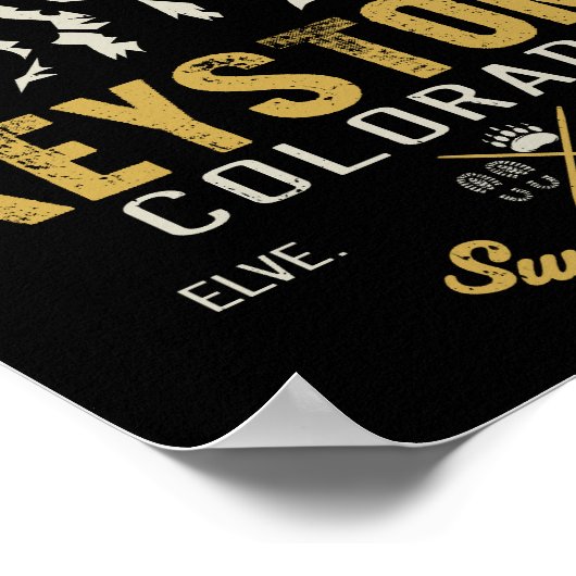 Keystone Colorado ski Mountain 60s Poster (Hoek)