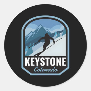 Keystone Colorado Ski Mountain Ronde Sticker