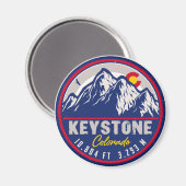 Keystone Colorado Ski Mountain Souvenirs  Magneet (Voorkant / Achterkant)