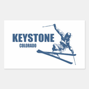 Keystone Colorado Skier Rechthoekige Sticker