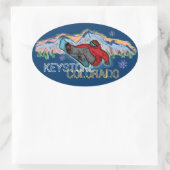 Keystone Colorado snowboarder berg stickers (Tas)