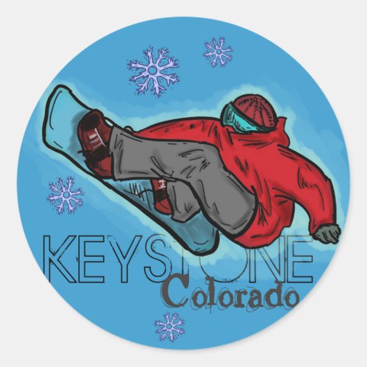 Keystone Colorado snowboarder stickers (Voorkant)
