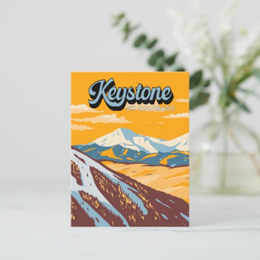 Keystone Colorado Winter Ski Area  Briefkaart (Staand voorkant)
