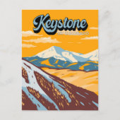 Keystone Colorado Winter Ski Area Briefkaart (Voorkant)