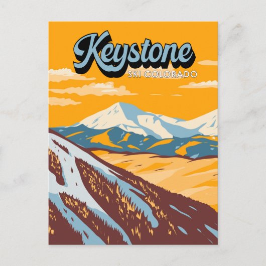 Keystone Colorado Winter Ski Area  Briefkaart (Voorkant)