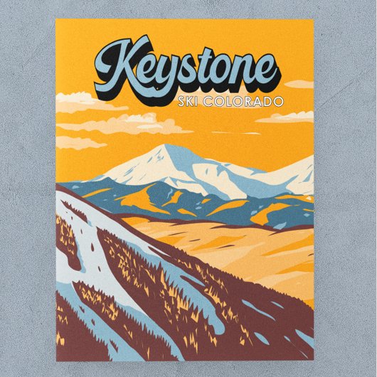 Keystone Colorado Winter Ski Area Briefkaart
