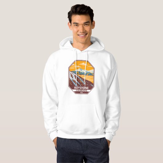 Keystone Colorado Winter Ski Area Hoodie (Voorkant volledig)