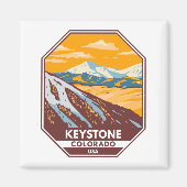 Keystone Colorado Winter Ski Area Magneet (Voorkant)