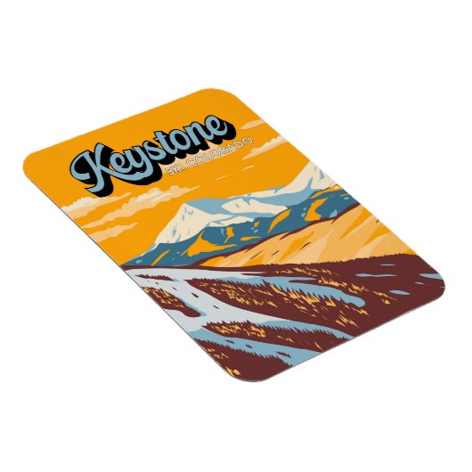 Keystone Colorado Winter Ski Area  Magneet (Rechterzijde)