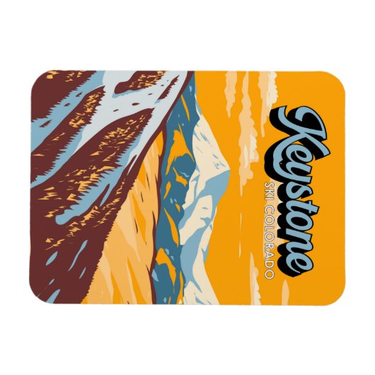 Keystone Colorado Winter Ski Area  Magneet (Horizontaal)