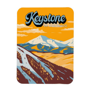 Keystone Colorado Winter Ski Area  Magneet
