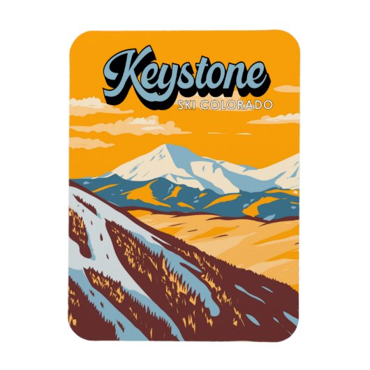 Keystone Colorado Winter Ski Area  Magneet (Verticaal)